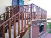 Balustre aluminium imitation bois de balcon pour remplacer planche bois de garde-corps, 90mm (9cm) de large et longueur sur mesure