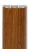 Poteau alu complet avec platine pour clôture imitation bois de 9cm de large X 5.3cm d'épaisseur Imitation bois : Chêne doré