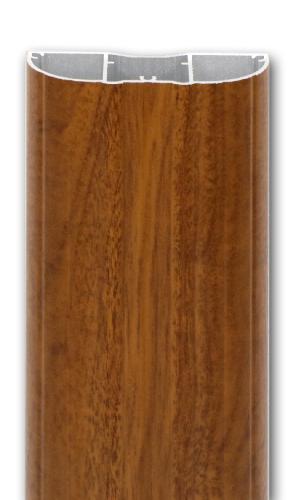 Profilé Monoprofil aluminium imitation bois de 90mm de large pour main-courante / traverses / balustres de 1m à 4m