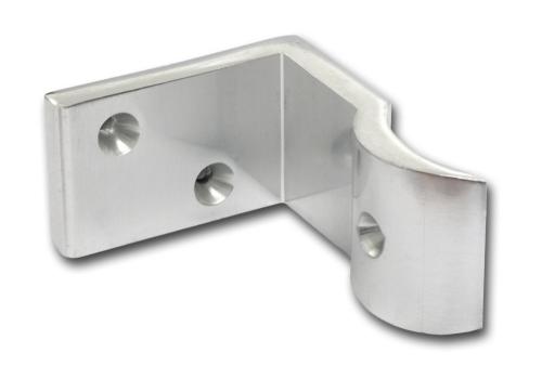 Support aluminium pour rampe de main-courante Ø50mm