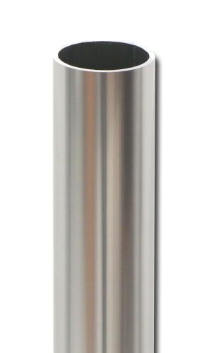 Profilé de main-courante aluminium Ø50mm couleur inox de 1m à 4m